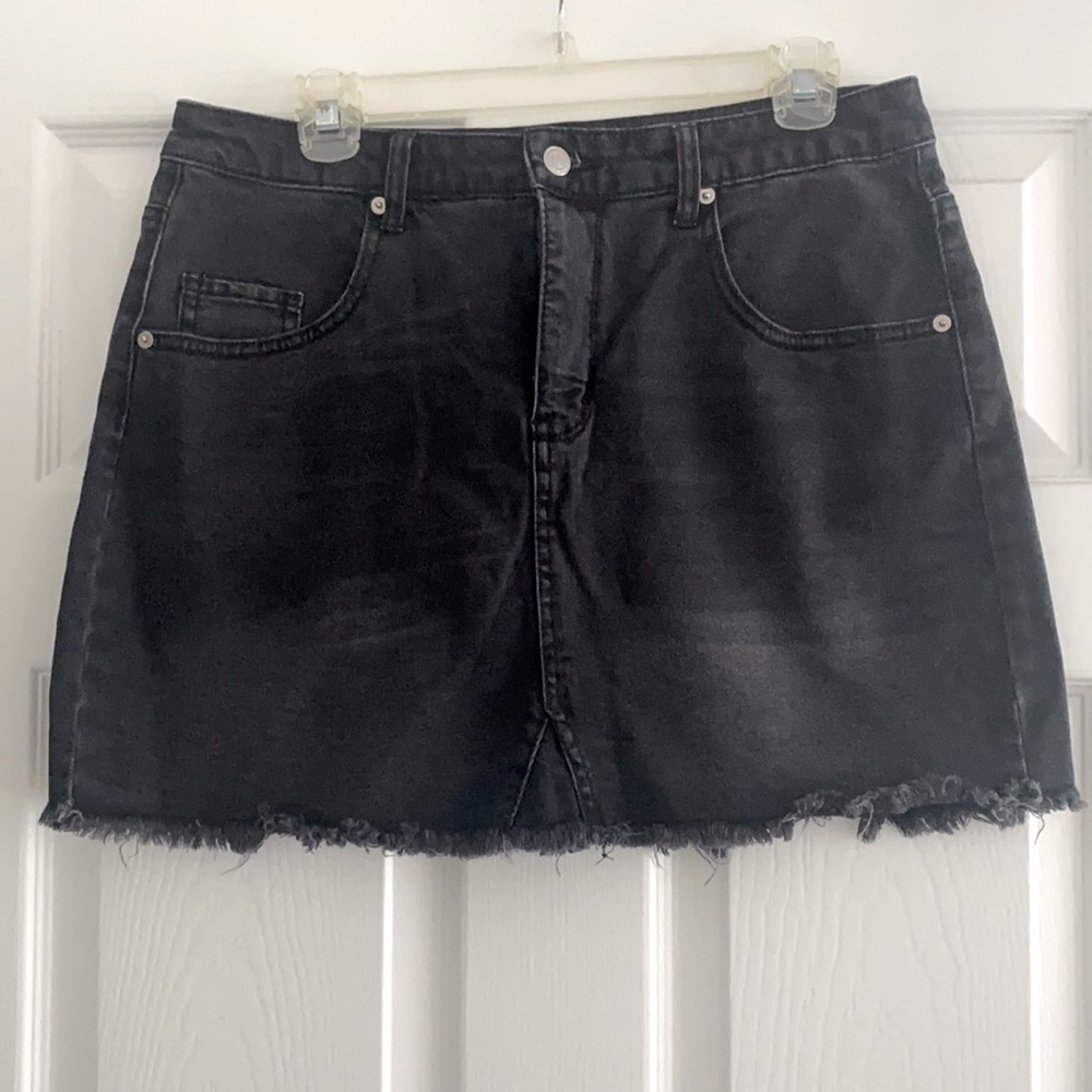 Target Black Jean skirt